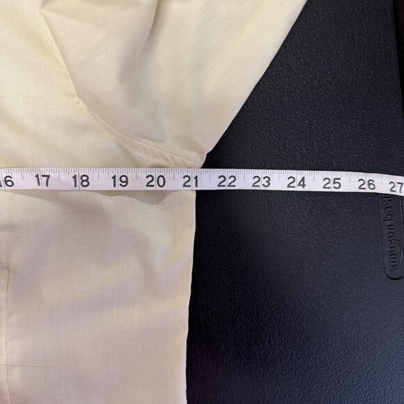 NWT Raw Blue Mens Size 2XL Pale Yellow Retro Vintage Style Button-Down Shirt - Picture 7 of 8